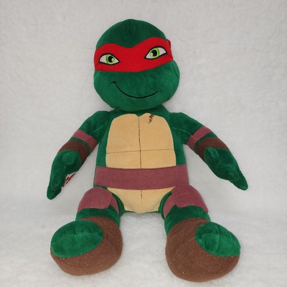 Build a Bear Teenage Mutant Ninja Turtle Raphael Plush Stuffed Toy Red TMNT Doll - Picture 1 of 6